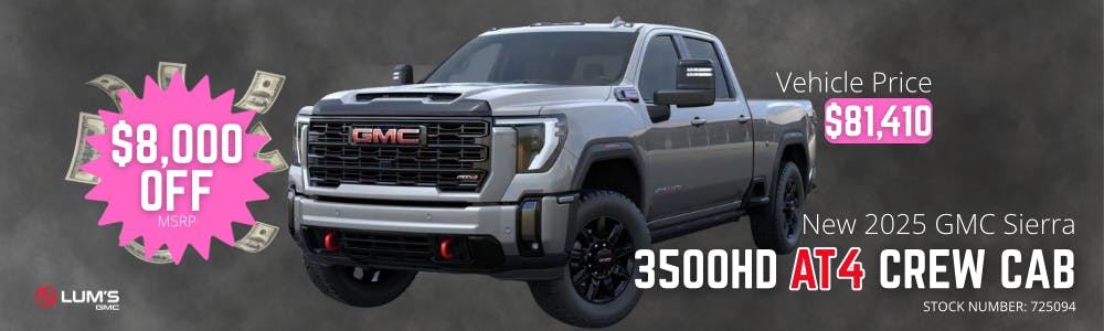 8,000 off 2025 GMC Sierra 3500HD | Lum