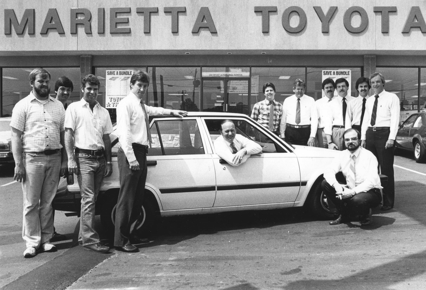 Marietta Toyota staff photo from 1975