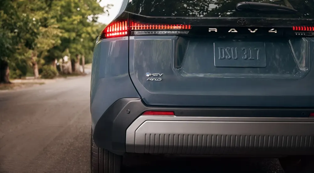 Driver side taillight on a grey 2026 Toyota RAV4 Limited for sale near Cartersville