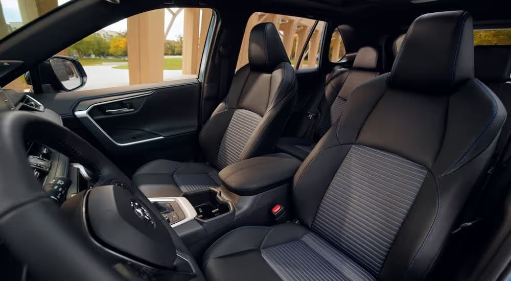 Black interior of a 2026 Toyota RAV4 for sale near Kennesaw