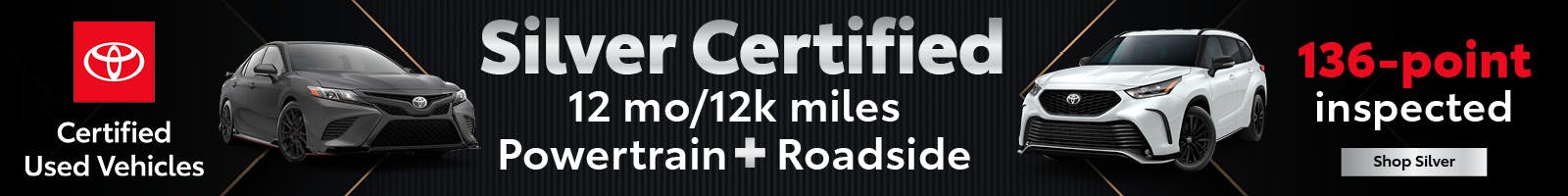 Silver Certified | Certified Used Vehicle | Marietta Toyota