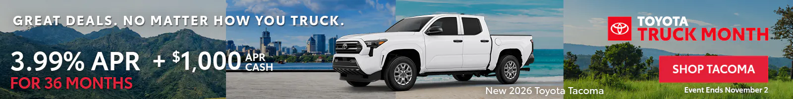 2026 Tacoma – Truck Month