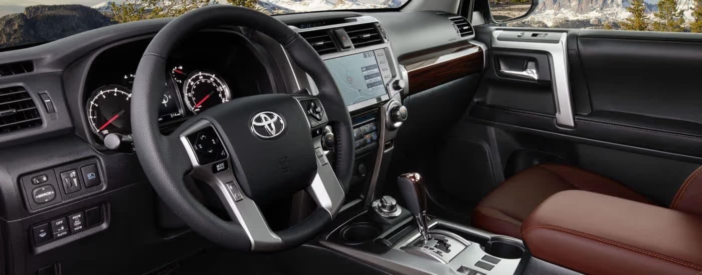Black interior of a 2026 Toyota 4Runner.