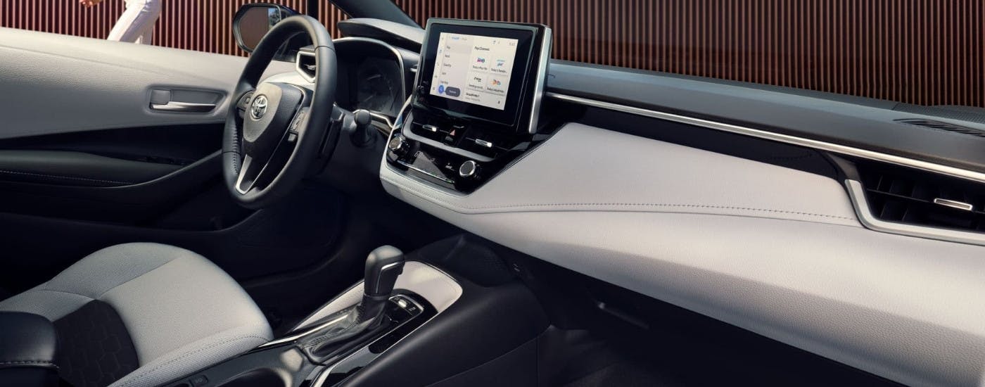 Infotainment and dash on a 2024 Toyota Corolla