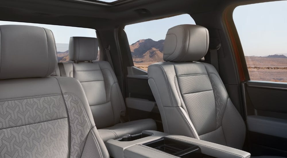 Grey seating in a 2025 Toyota Tacoma