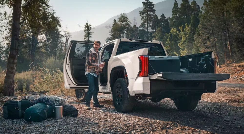 White 2024 Toyota Tundra TRD for sale near Sandy Springs parked off-road