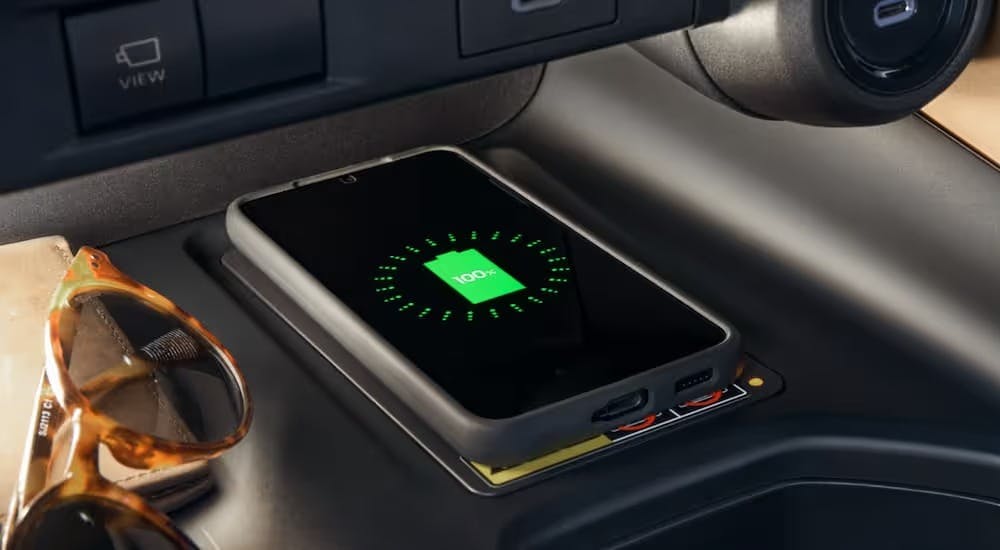 Mobile phone charging via Toyota dealer installed parts and accessories