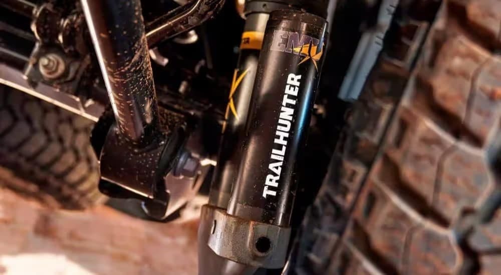 Modified suspension on a 2024 Toyota Tacoma.