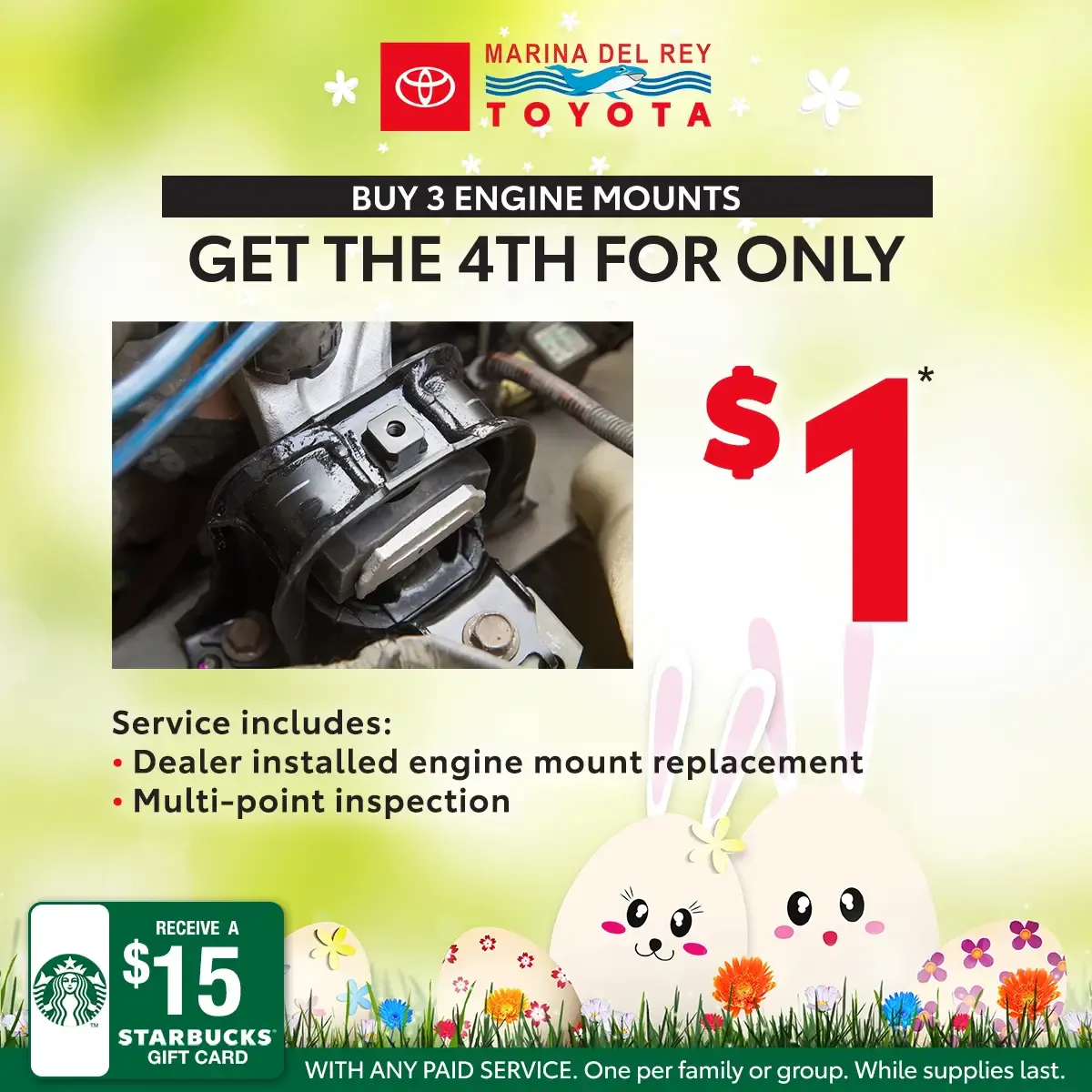 Engine Mount For Only $1 | Marina del Rey Toyota