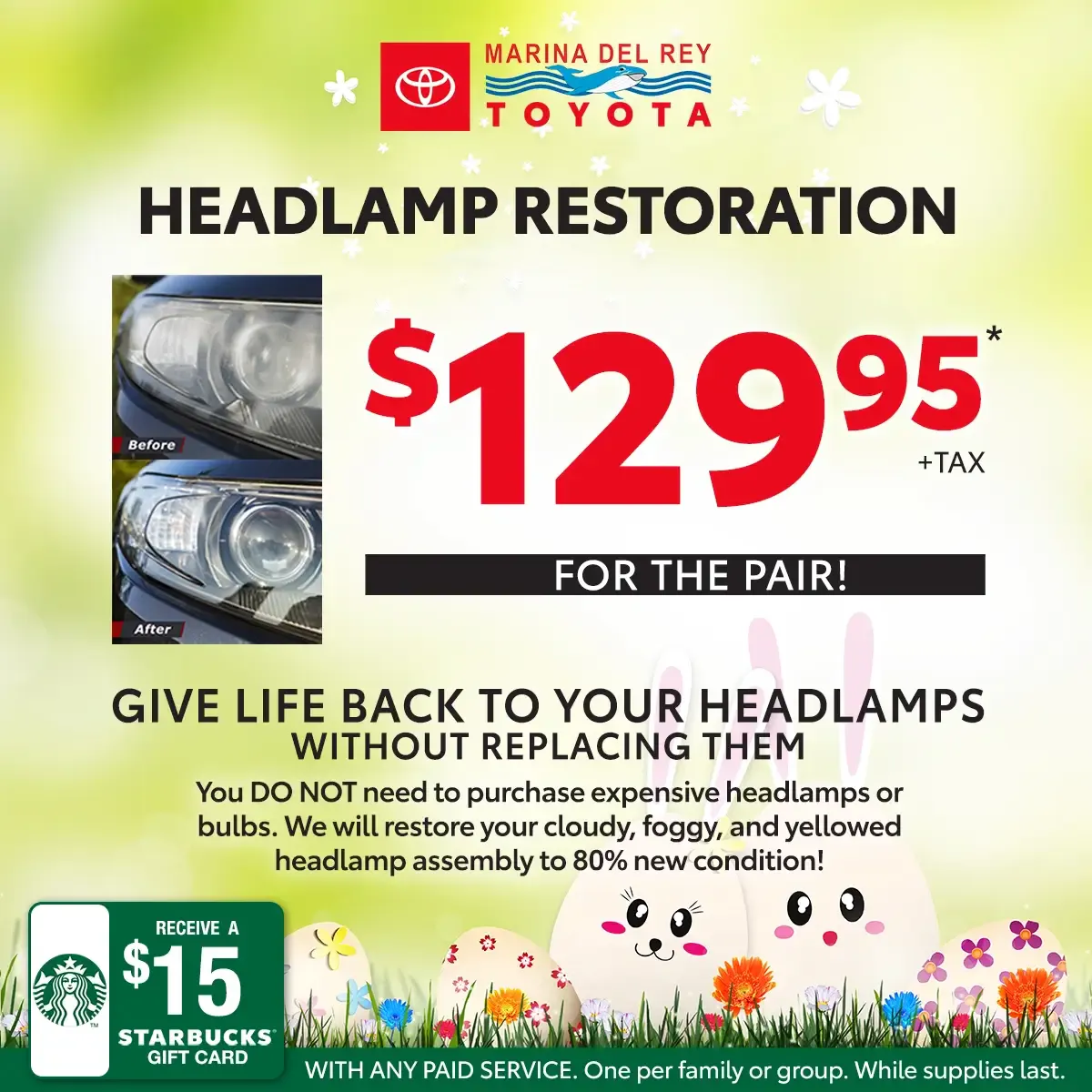 Headlamp Restoration | Marina del Rey Toyota