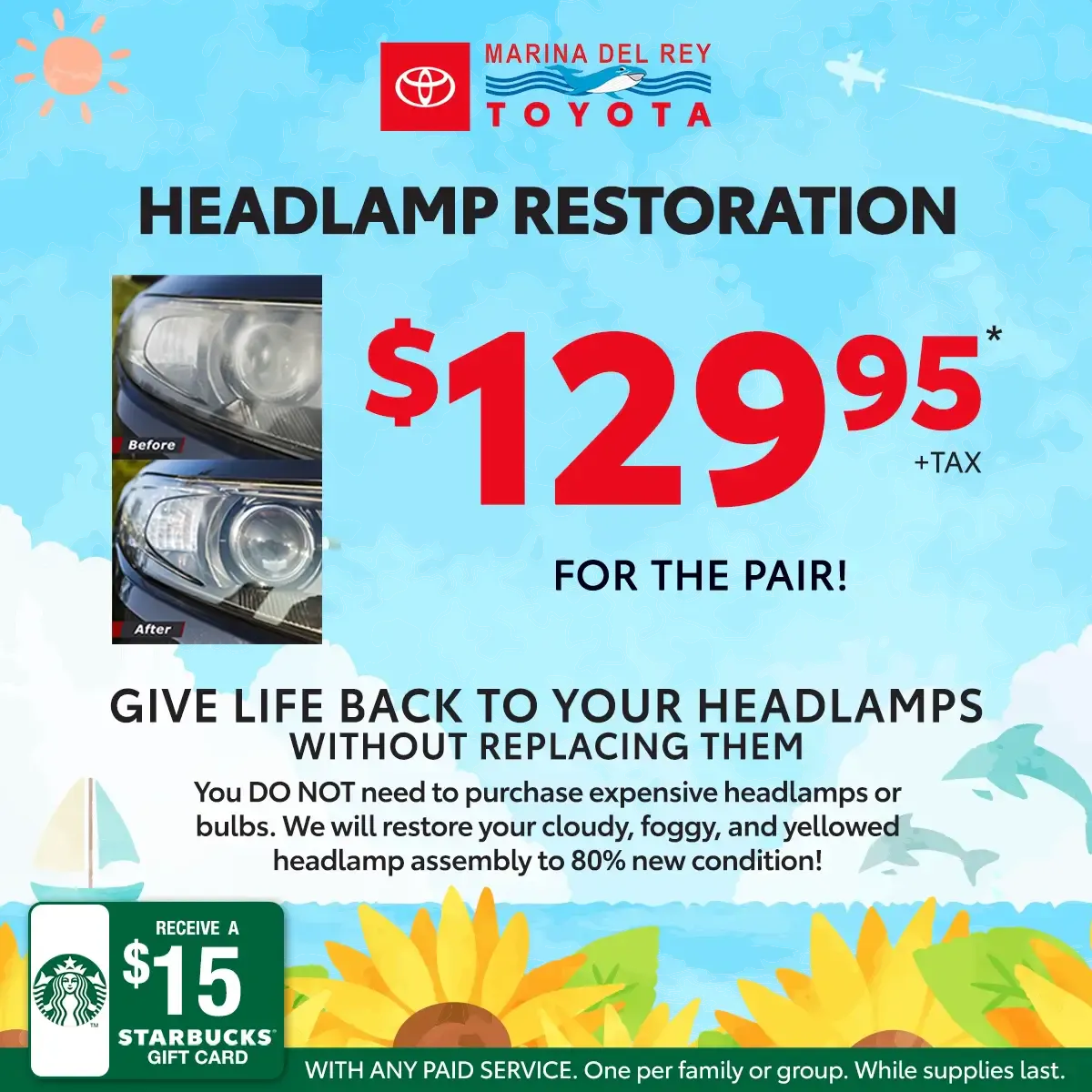 Headlamp Restoration | Marina del Rey Toyota