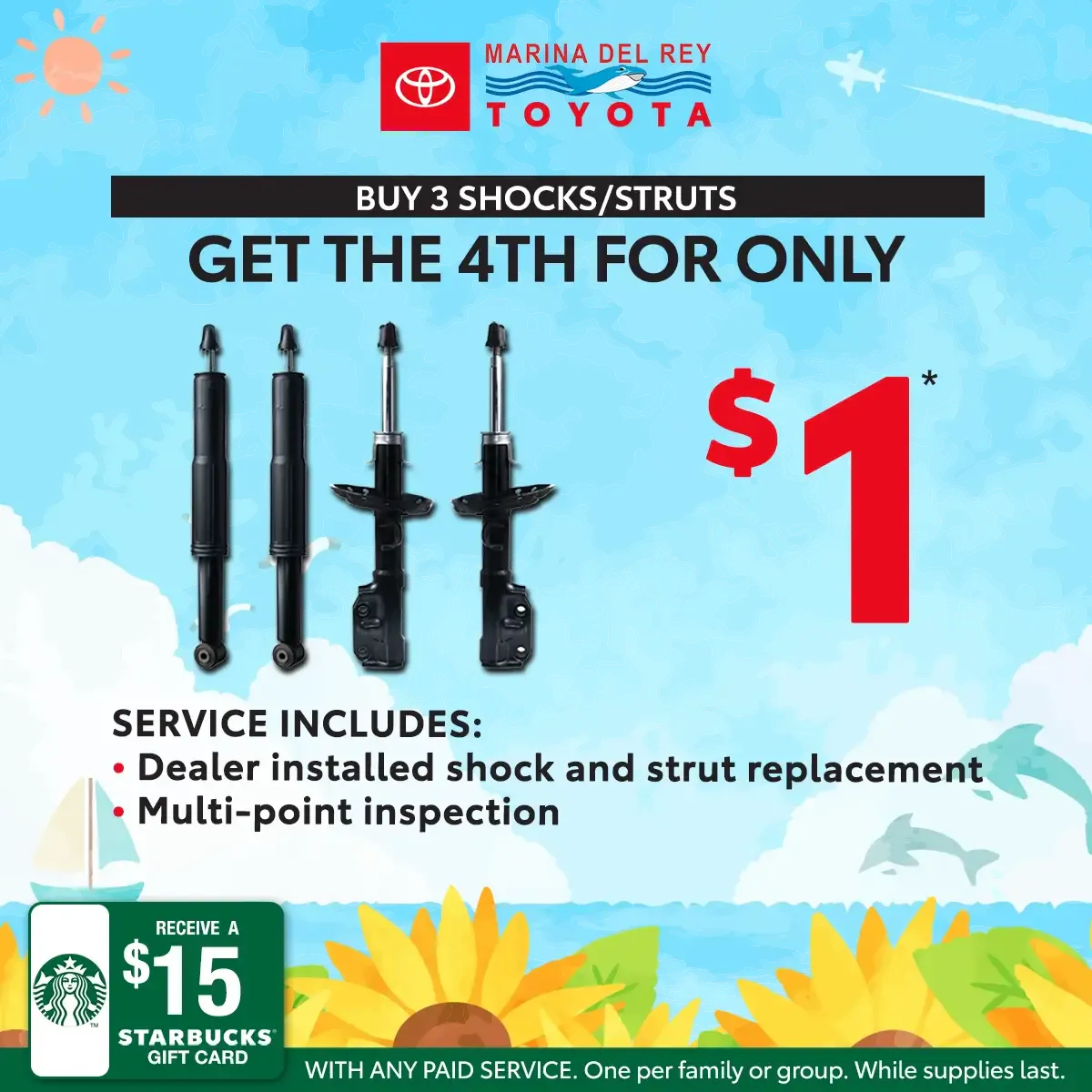 Shocks / Struts For Only $1 | Marina del Rey Toyota