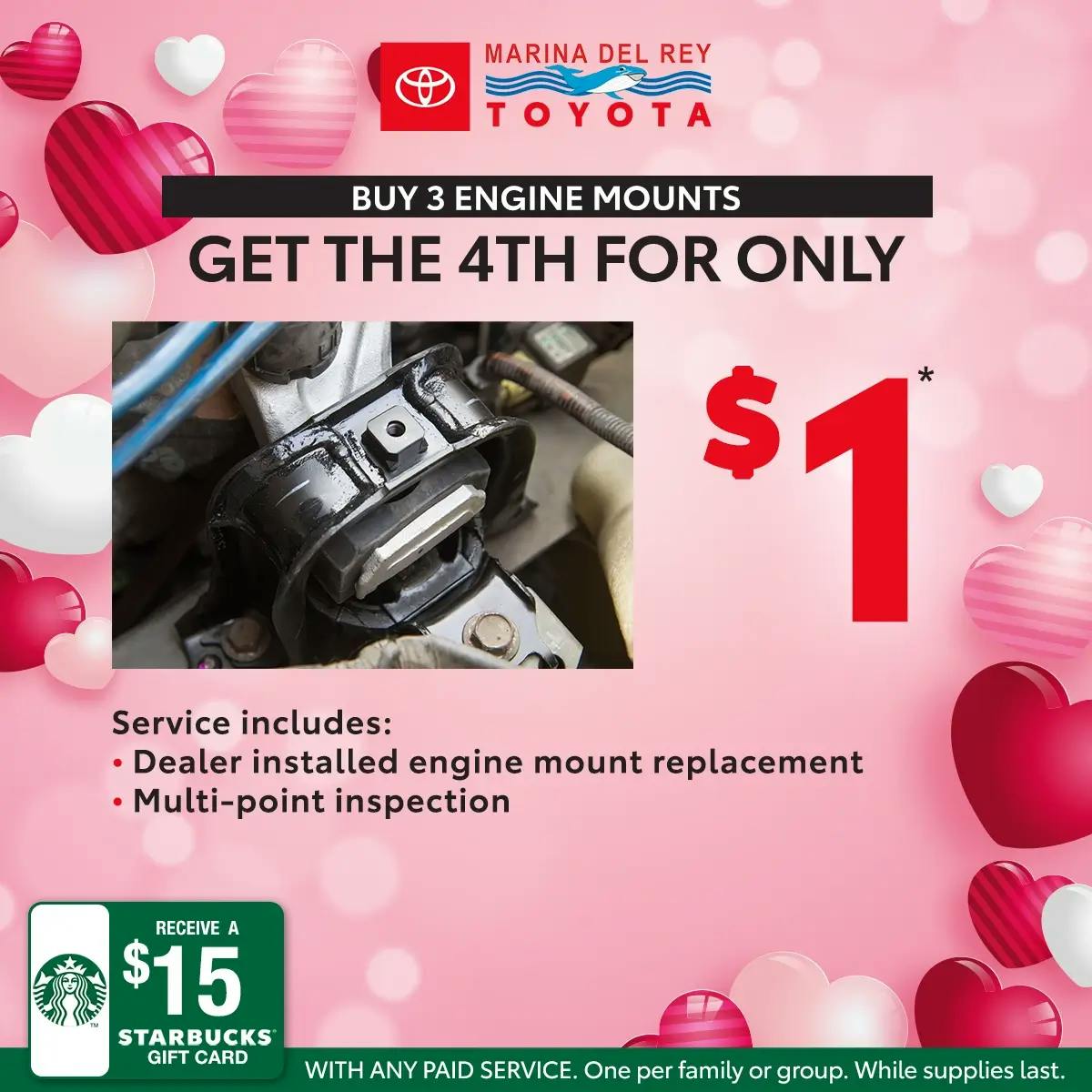 Engine Mount For Only $1 | Marina del Rey Toyota