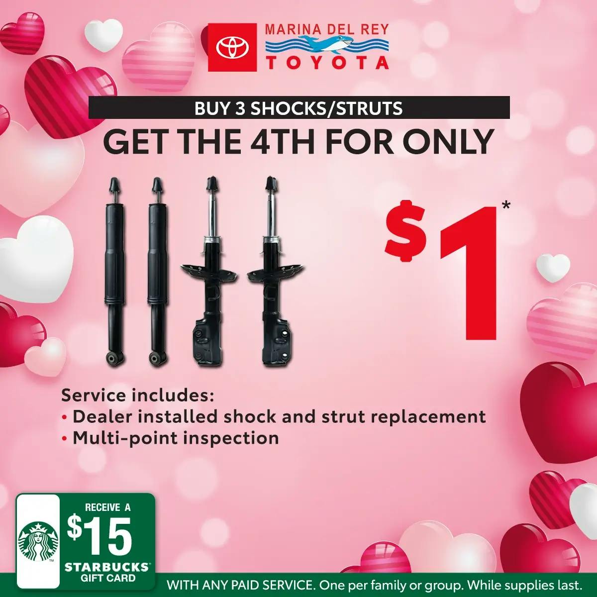 Shocks / Struts For Only $1 | Marina del Rey Toyota