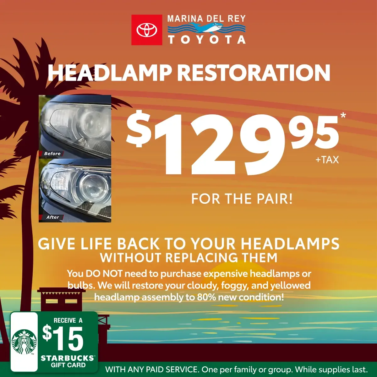Headlamp Restoration | Marina del Rey Toyota