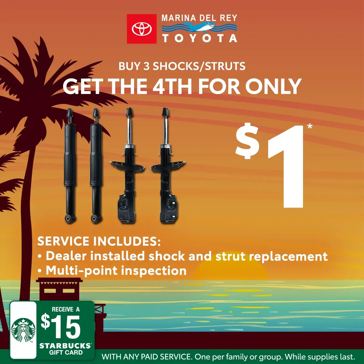 Shocks / Struts For Only $1 | Marina del Rey Toyota