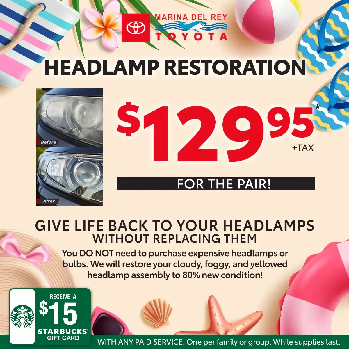 Headlamp Restoration | Marina del Rey Toyota