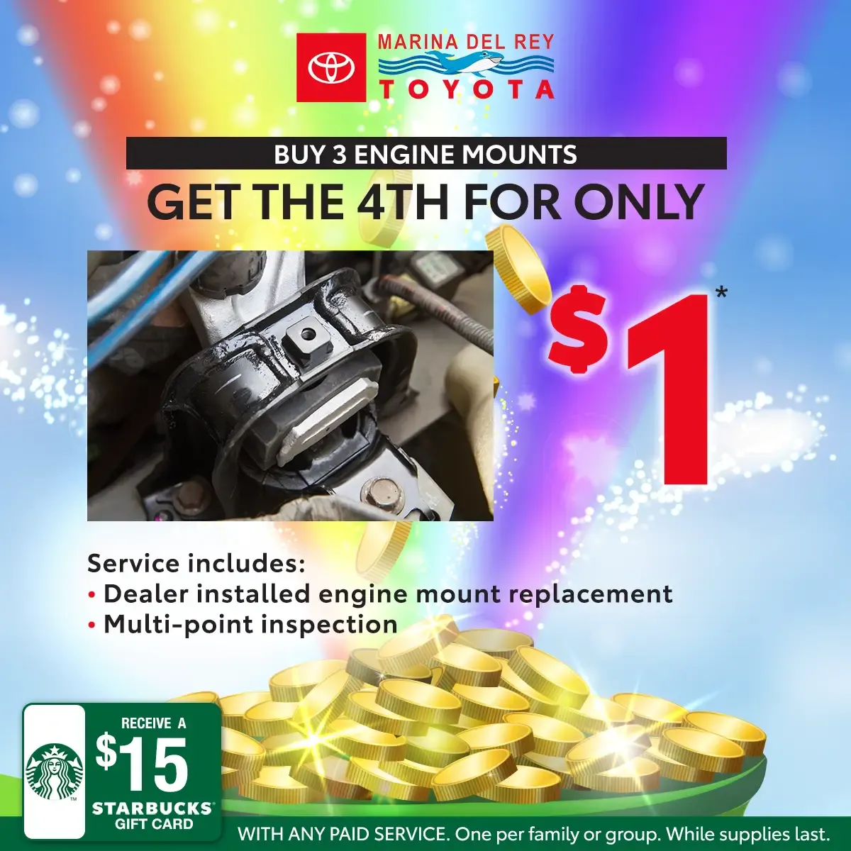 Engine Mount For Only $1 | Marina del Rey Toyota