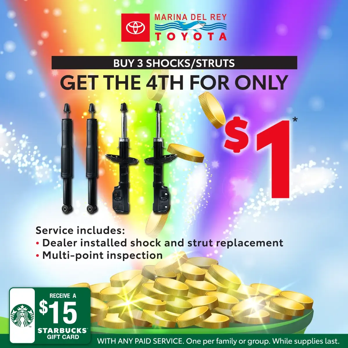 Shocks / Struts For Only $1 | Marina del Rey Toyota