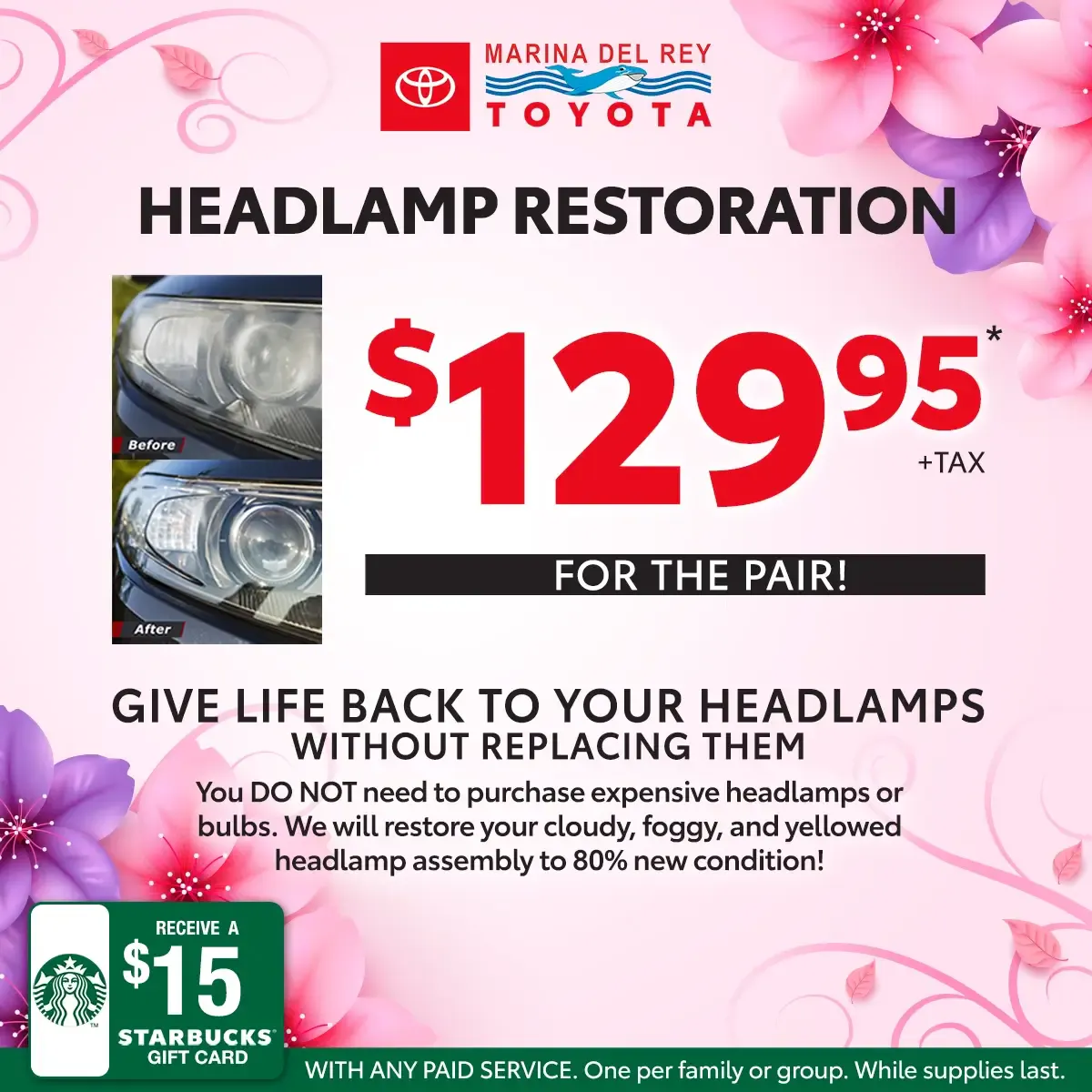 Headlamp Restoration | Marina del Rey Toyota