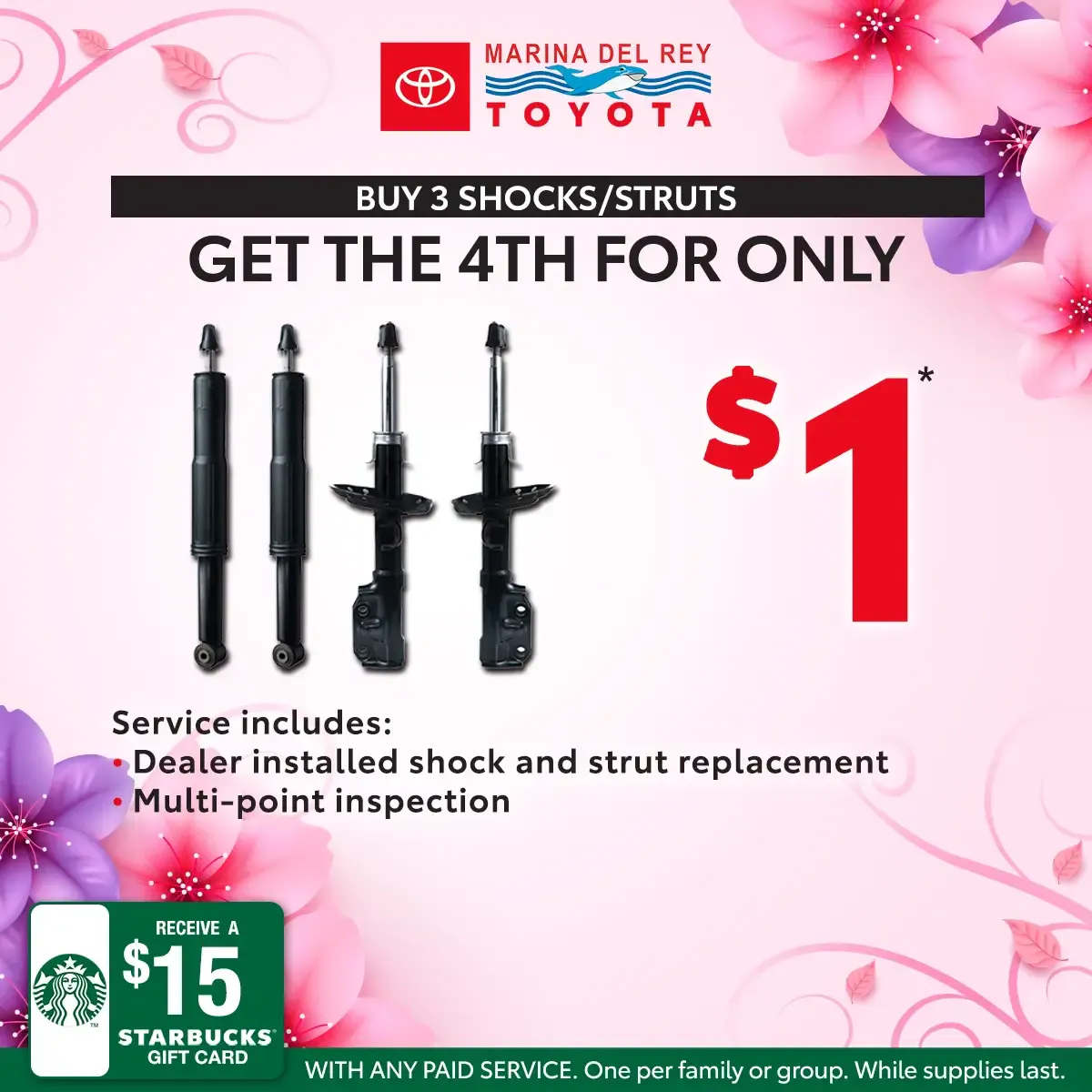 Shocks / Struts For Only $1 | Marina del Rey Toyota