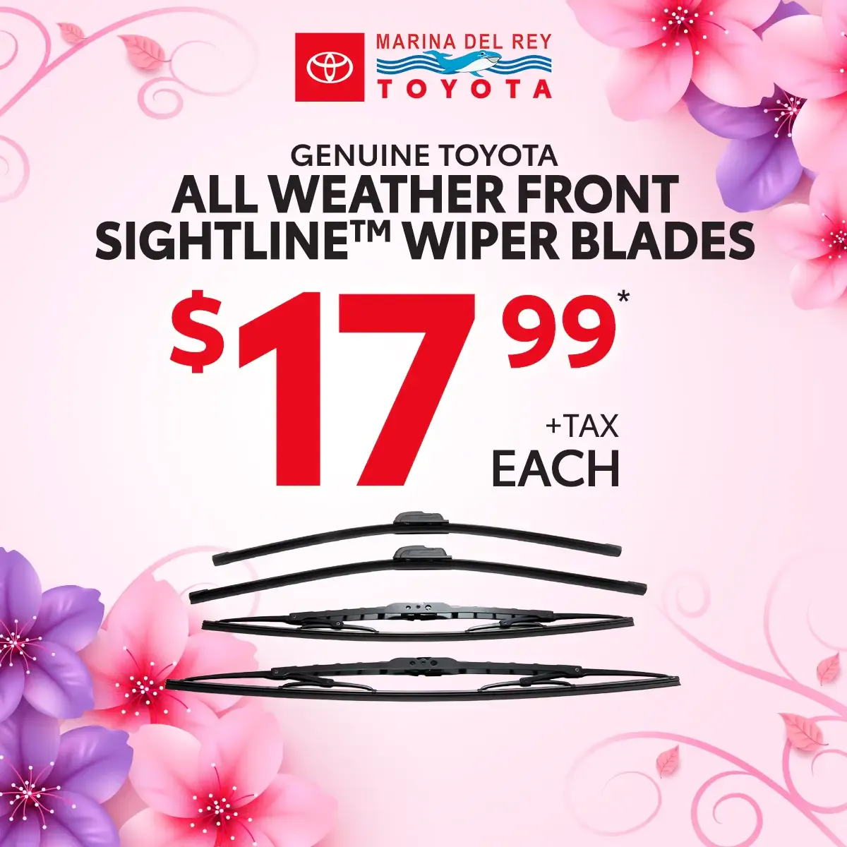 Genuine Toyota Wiper Blades | Marina del Rey Toyota