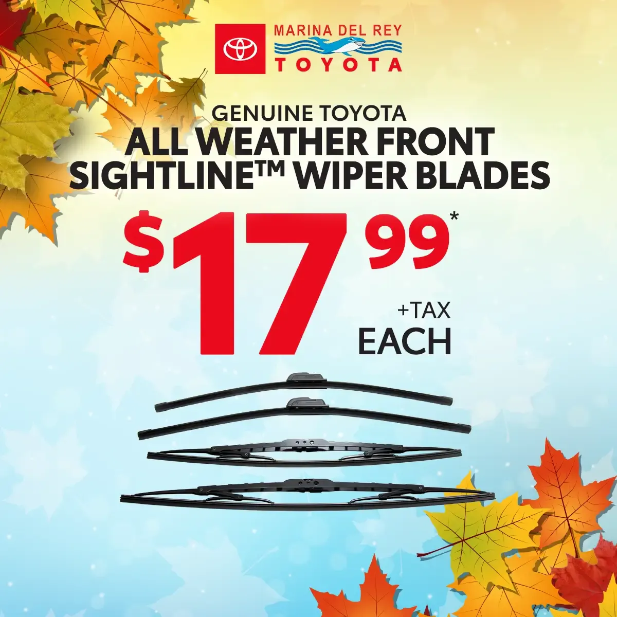 Genuine Toyota Wiper Blades | Marina del Rey Toyota