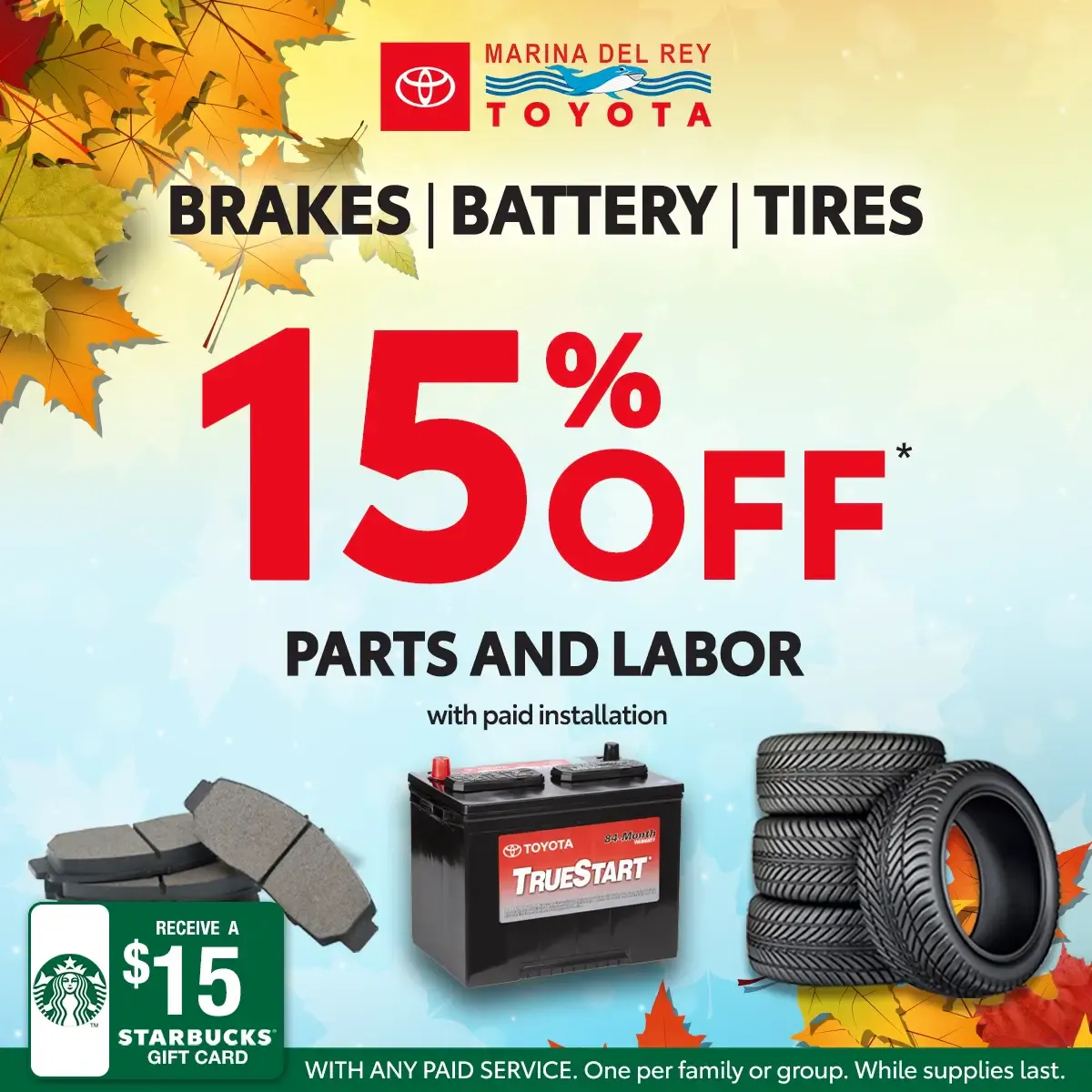Brakes | Battery | Tires | Marina del Rey Toyota