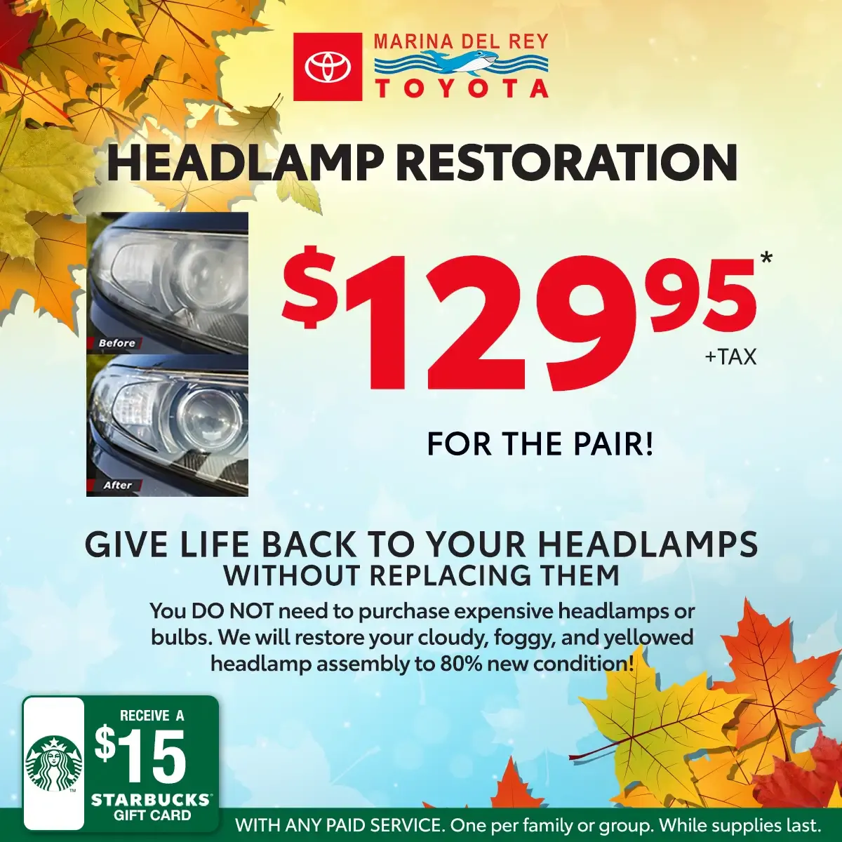Headlamp Restoration | Marina del Rey Toyota