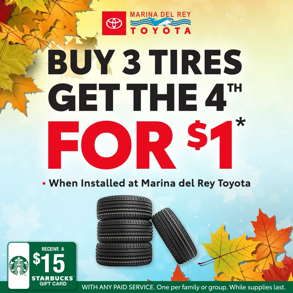Tire For Only $1 | Marina del Rey Toyota