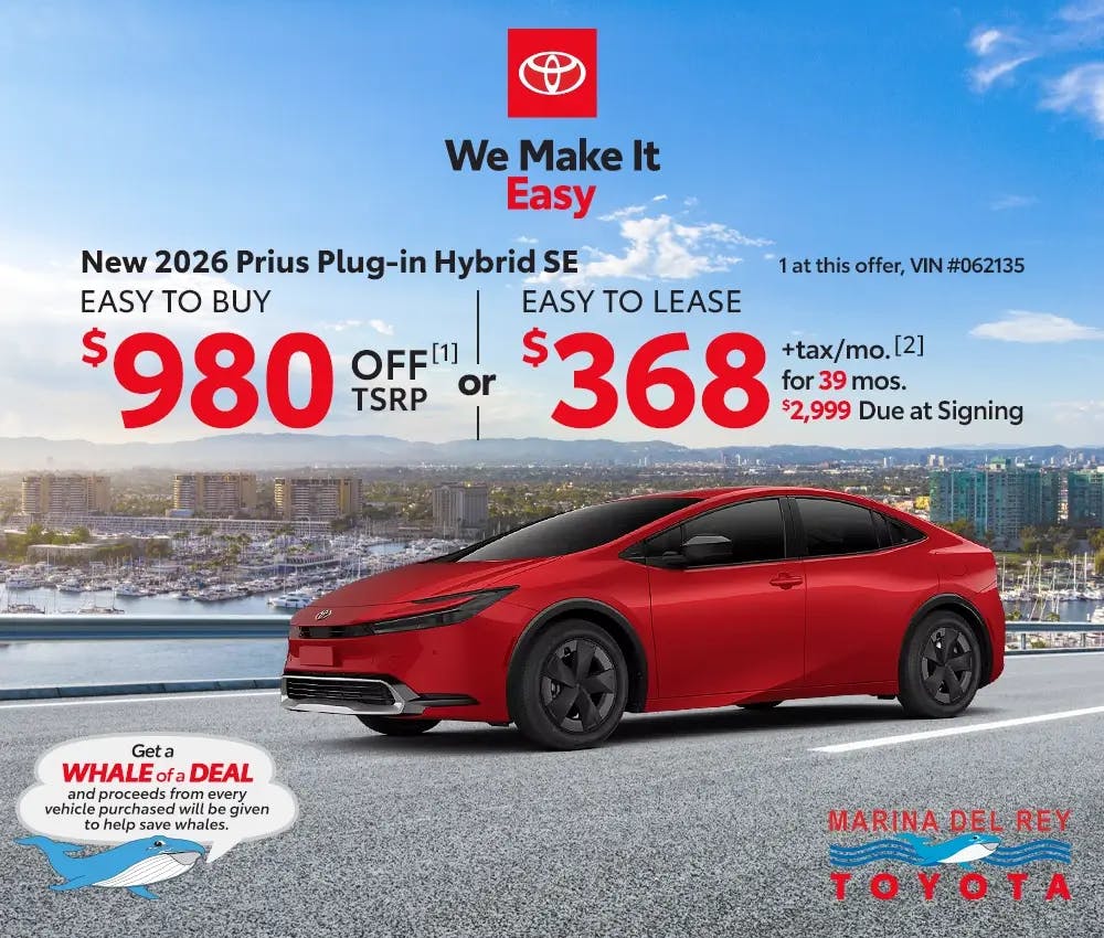 New 2026 Prius Plug-in Hybrid SE | Marina del Rey Toyota