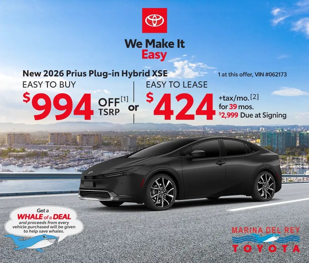 New 2026 Prius Plug-in Hybrid XSE | Marina del Rey Toyota