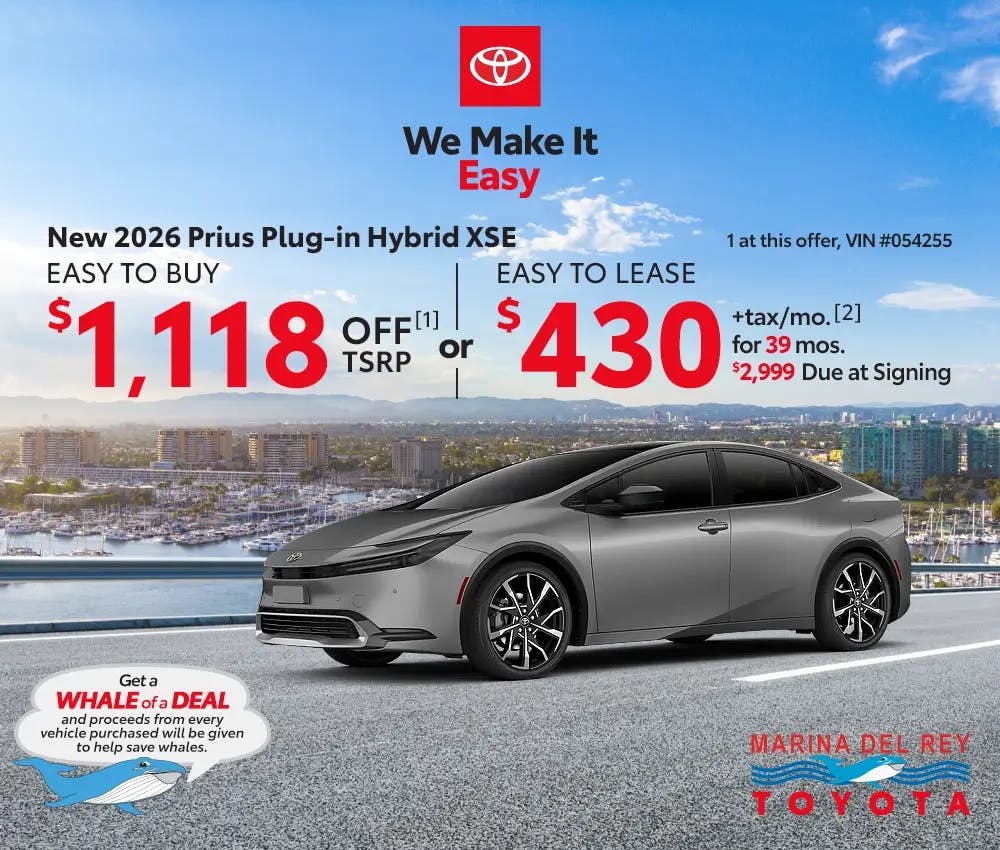 New 2026 Prius Plug-in Hybrid XSE | Marina del Rey Toyota