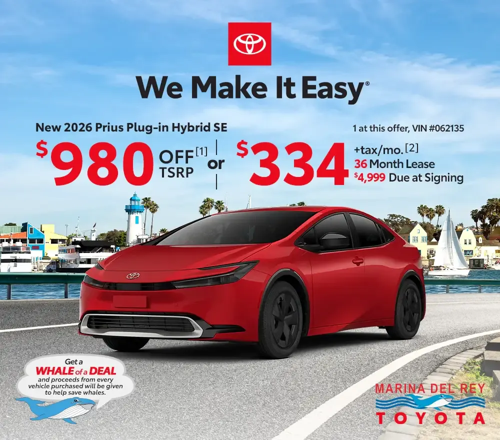 New 2026 Toyota Prius Plug-in Hybrid SE | Marina del Rey Toyota