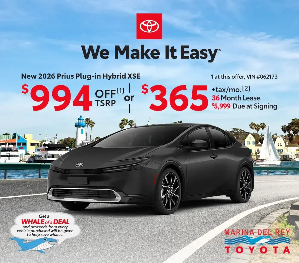 New 2026 Toyota Prius Plug-in Hybrid XSE | Marina del Rey Toyota