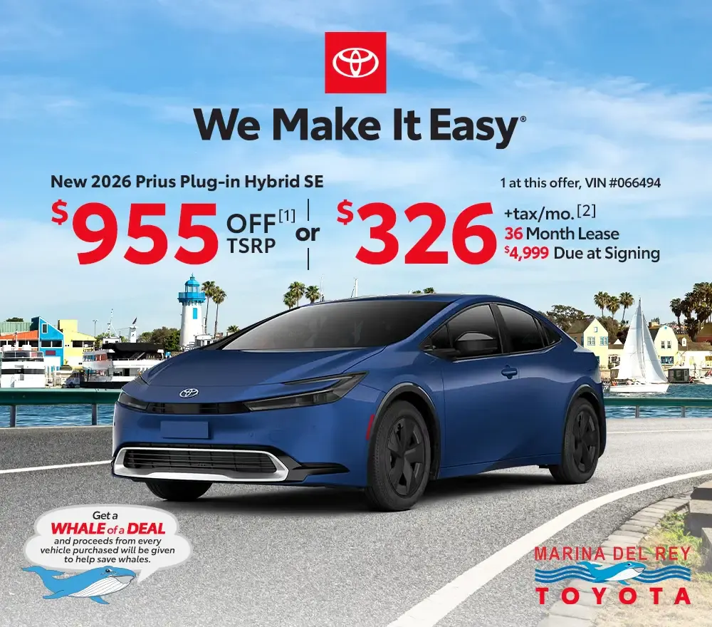 New 2026 Toyota Prius Plug-in Hybrid SE | Marina del Rey Toyota