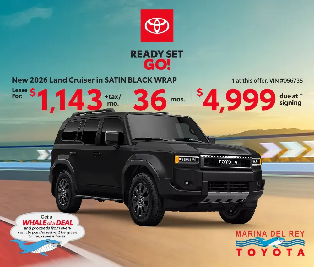 New 2026 Land Cruiser in SATIN BLACK WRAP | Marina del Rey Toyota