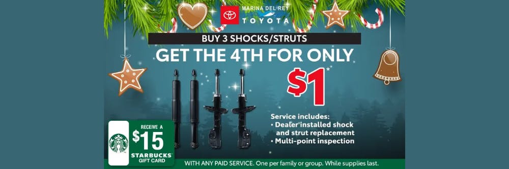 Shocks / Struts For Only $1 | Marina del Rey Toyota