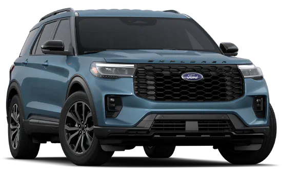 Blue Ford Explorer Front