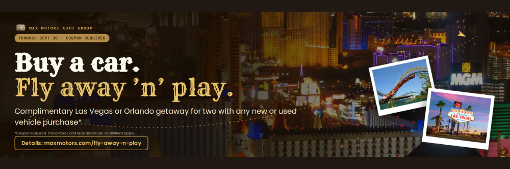 Fly Away And Play | Max Motors