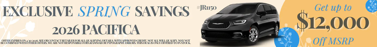 Spring Savings 2026 Pacifica | McCarthy Lee