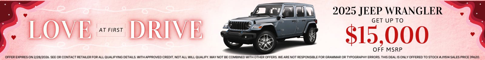 2025 Jeep Wrangler $15,000 Off