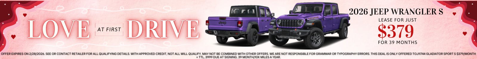 2026 Wrangler Lease