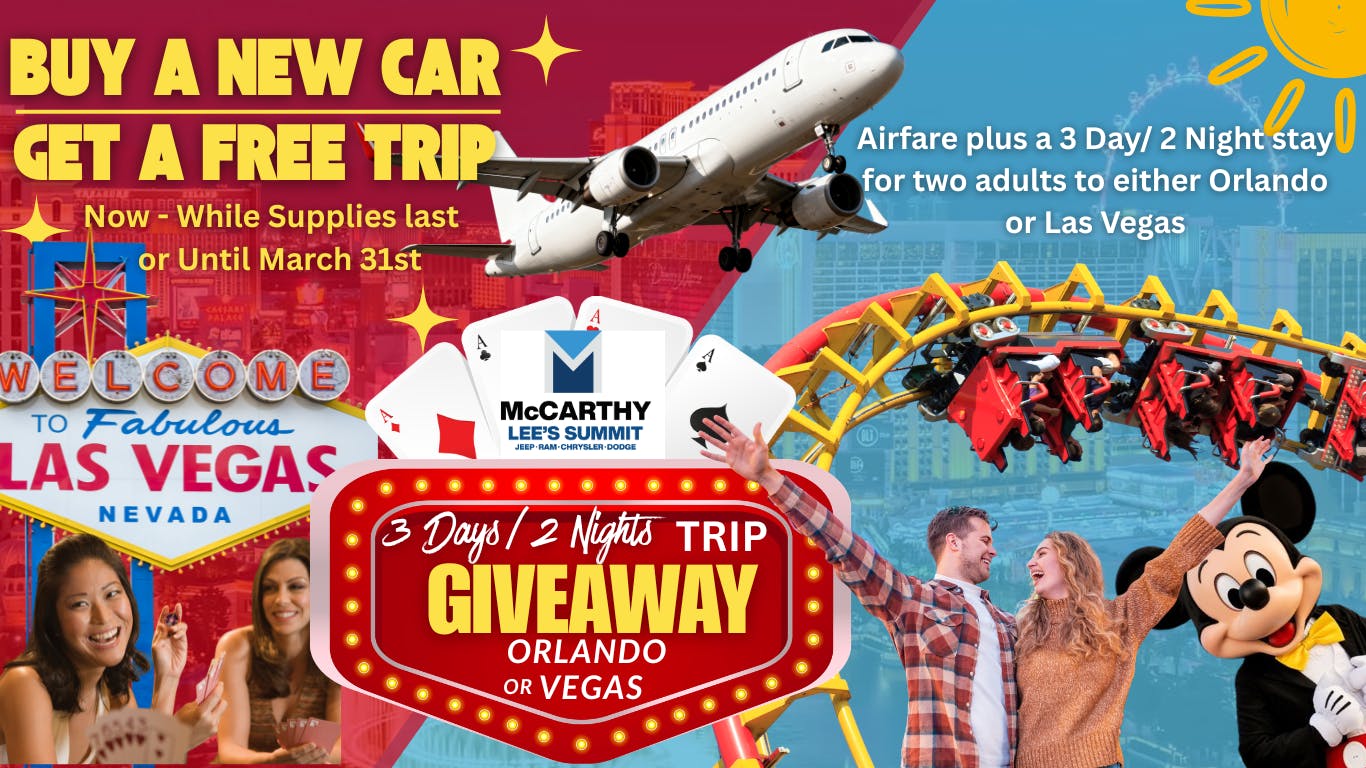 Vacation Promotion at McCarthy CDJR of Lee's Summit