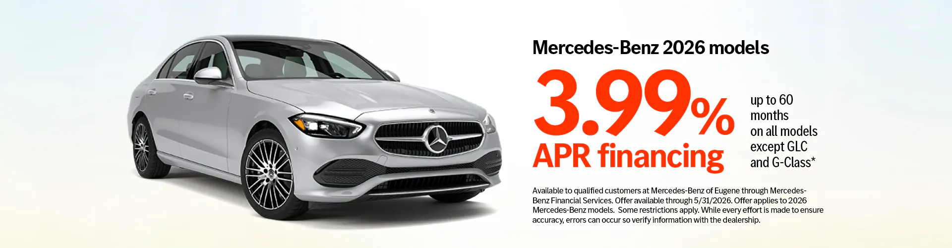 3.99 % APR Financing