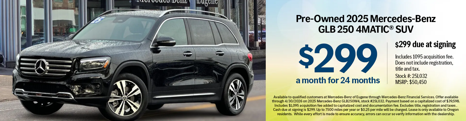 Pre-Owned 2025 Mercedes-Benz GLB 250 4MATIC® SUV