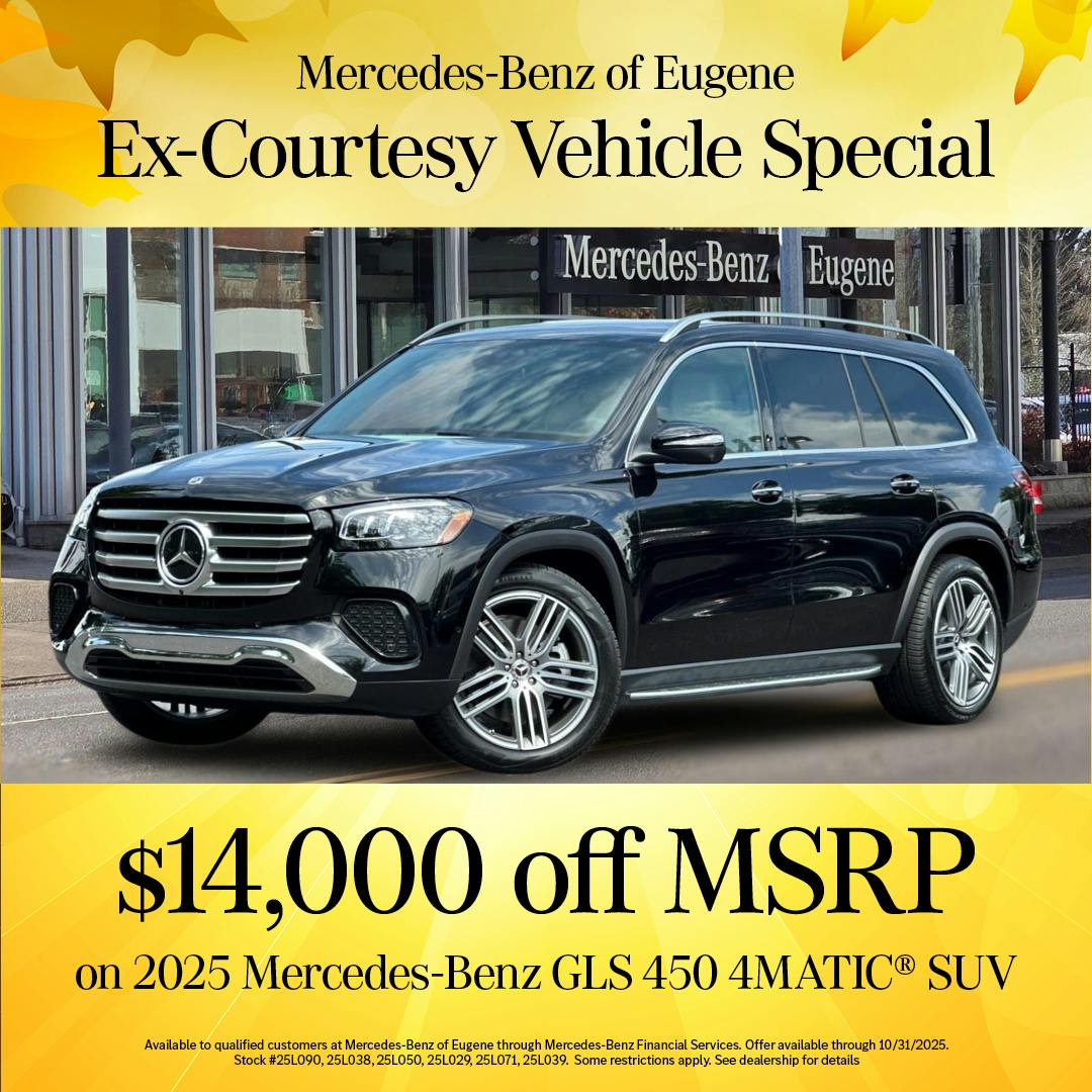 $14,000 off MSRP on 2025 Mercedes-Benz GLS 450 4MATIC® SUV | Mercedes-Benz of Eugene