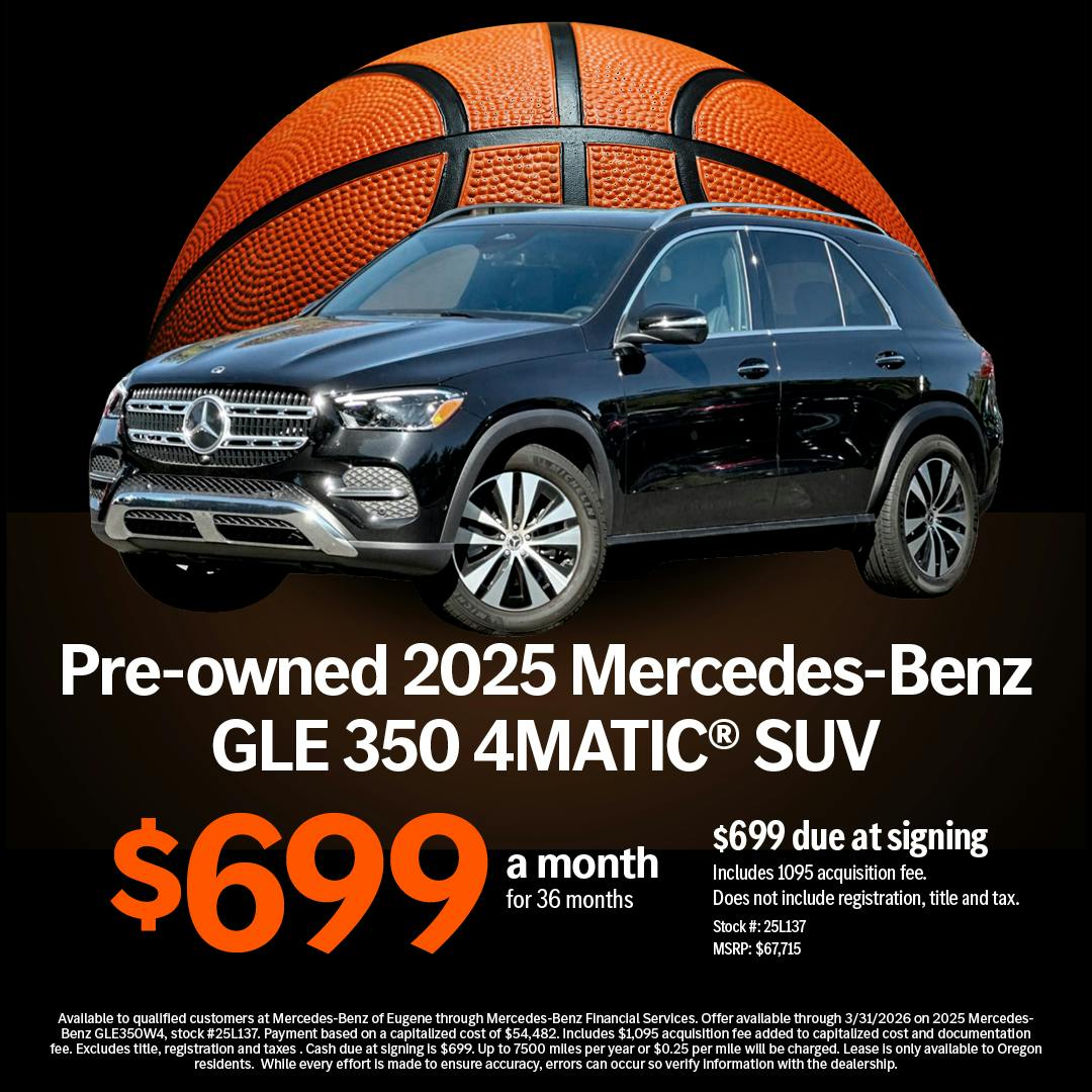 Pre-owned 2025 Mercedes-Benz GLE 350 4MATIC® SUV | Mercedes-Benz of Eugene