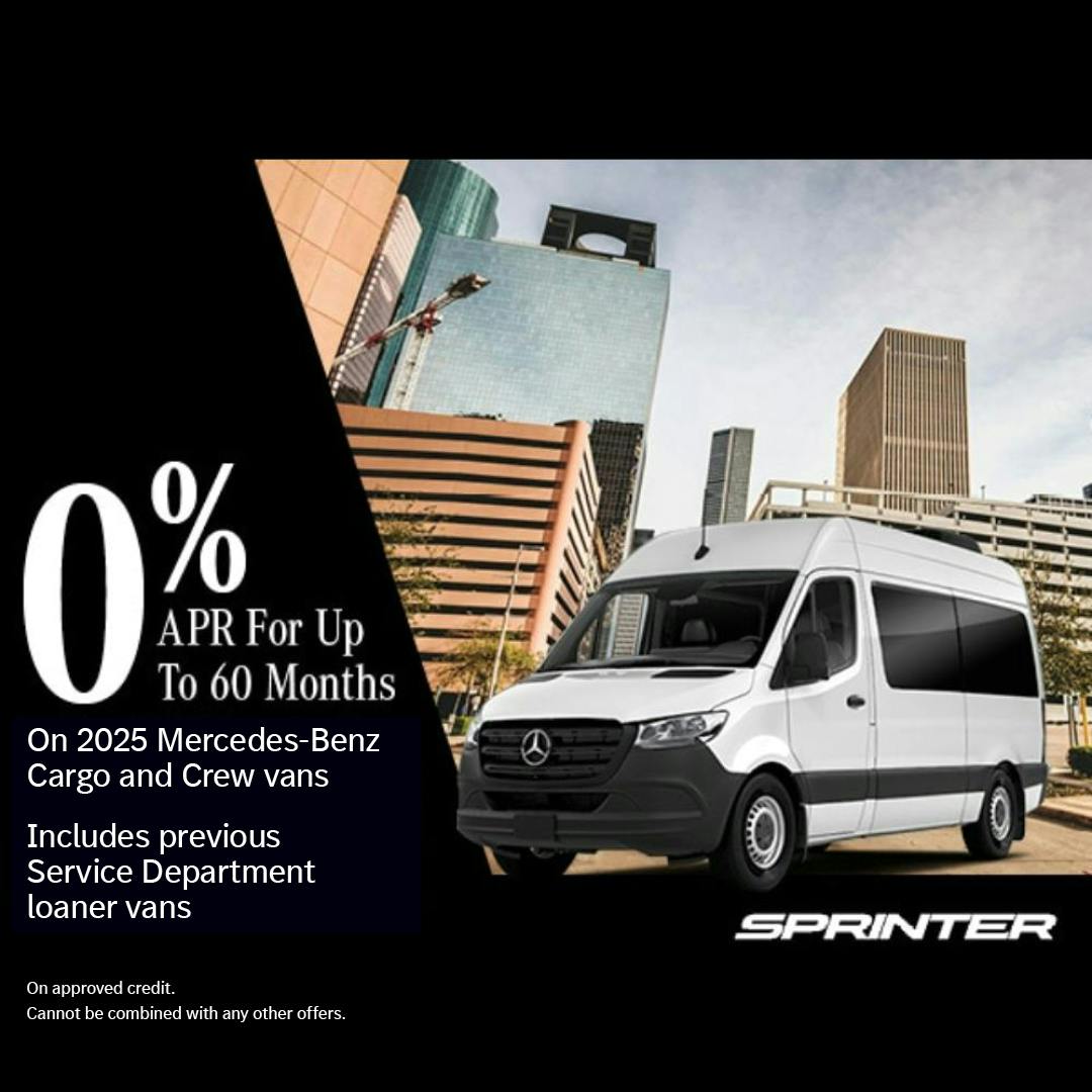 2025 Mercedes-Benz Cargo and Crew vans