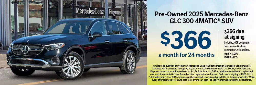 Pre-Owned 2025 Mercedes-Benz GLC 300 4MATIC® SUV | Mercedes-Benz of Eugene
